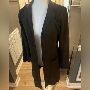 Max studio chocolate brown long sweater M